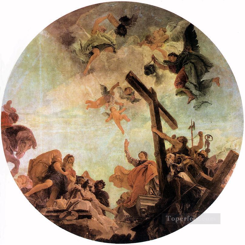 Descubrimiento de la Vera Cruz Giovanni Battista Tiepolo Pintura al óleo
